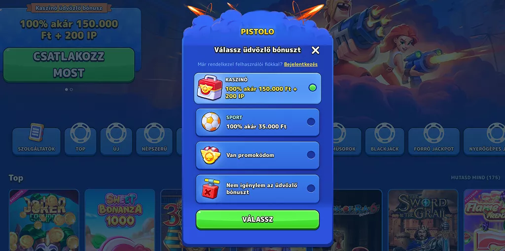 Pistolo nyerőgépek