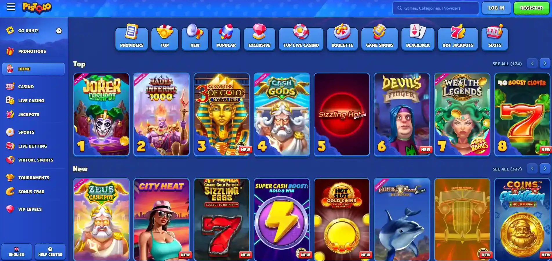 Pistolo игрални автомати