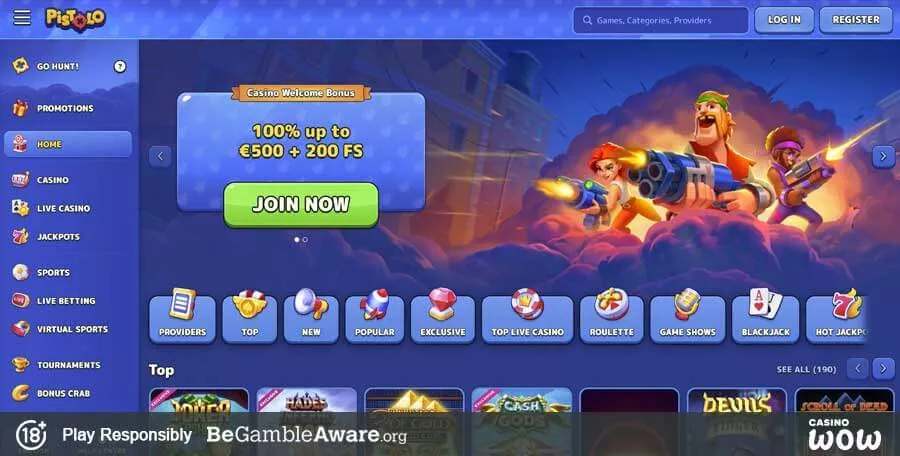 Pistolo игрални автомати